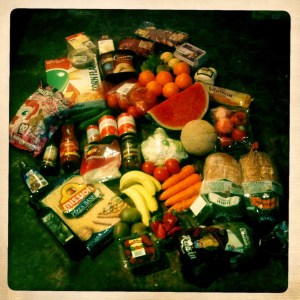 A weekly shop.